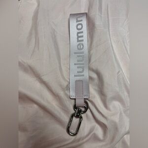Lululemon Silver Keychain
